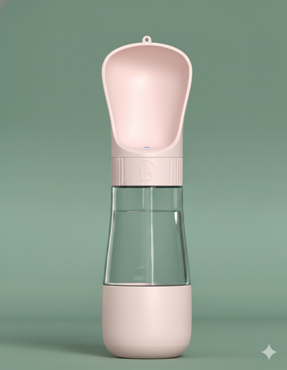 Pawsy club - 2 In 1 Portable Dog Water Bottle