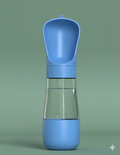 Pawsy club - 2 In 1 Portable Dog Water Bottle